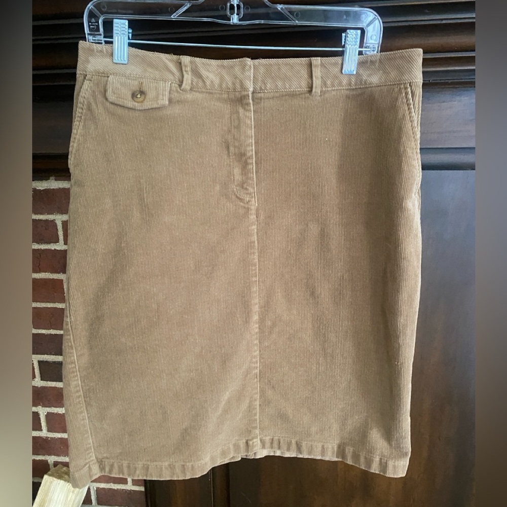 LL Bean corduroy classic skirt size 12